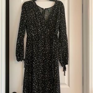 Star Midi Wrap Dress